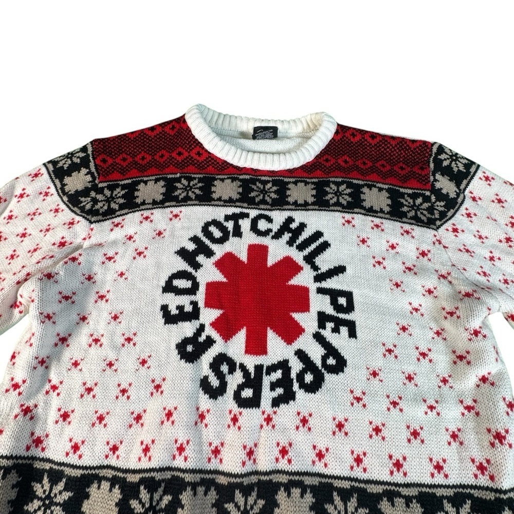 Red Hot Chili Peppers Ugly Christmas Sweater Mens Large Band Holiday Knit - Picture 2 of 10